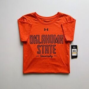 Under Armour Oklahoma State T-Shirt Women XL Orange OSU Cowboys Graphic Tee NWT